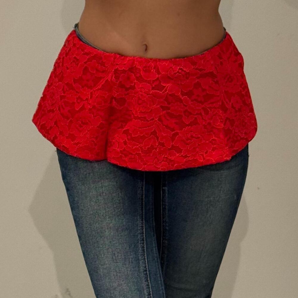 Red Belt/ Skirt